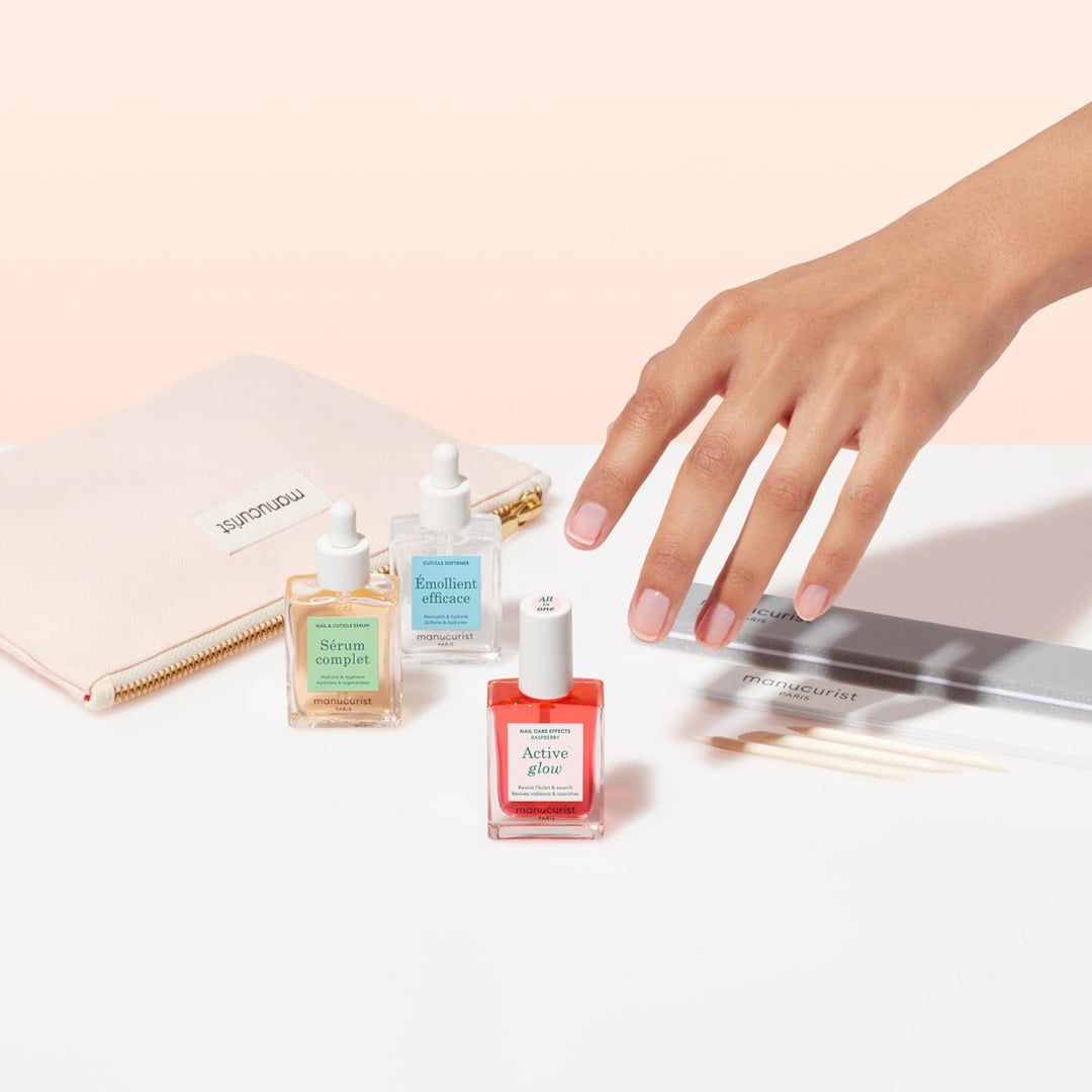 MANUCURIST Active™ Geschenkset für Damen, Maniküre-Set – Nagellack Active Glow Raspberry, komplettes