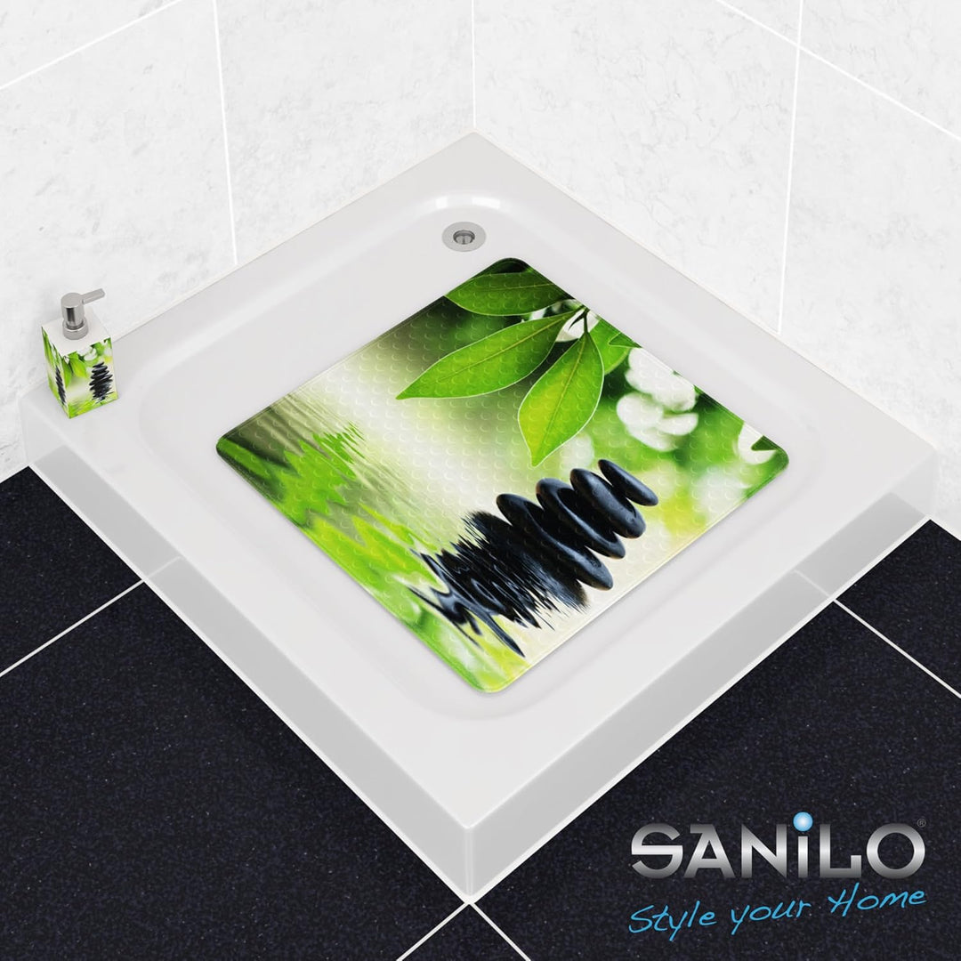 Sanilo Badematte 53 x 53 cm, rutschfeste Duschmatte für Dusche und Badewanne, Antirutschmatte maschi