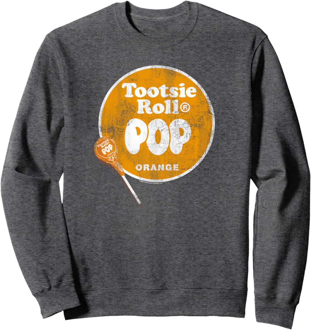 Tootsie Roll Pop Logo Orange Sweatshirt