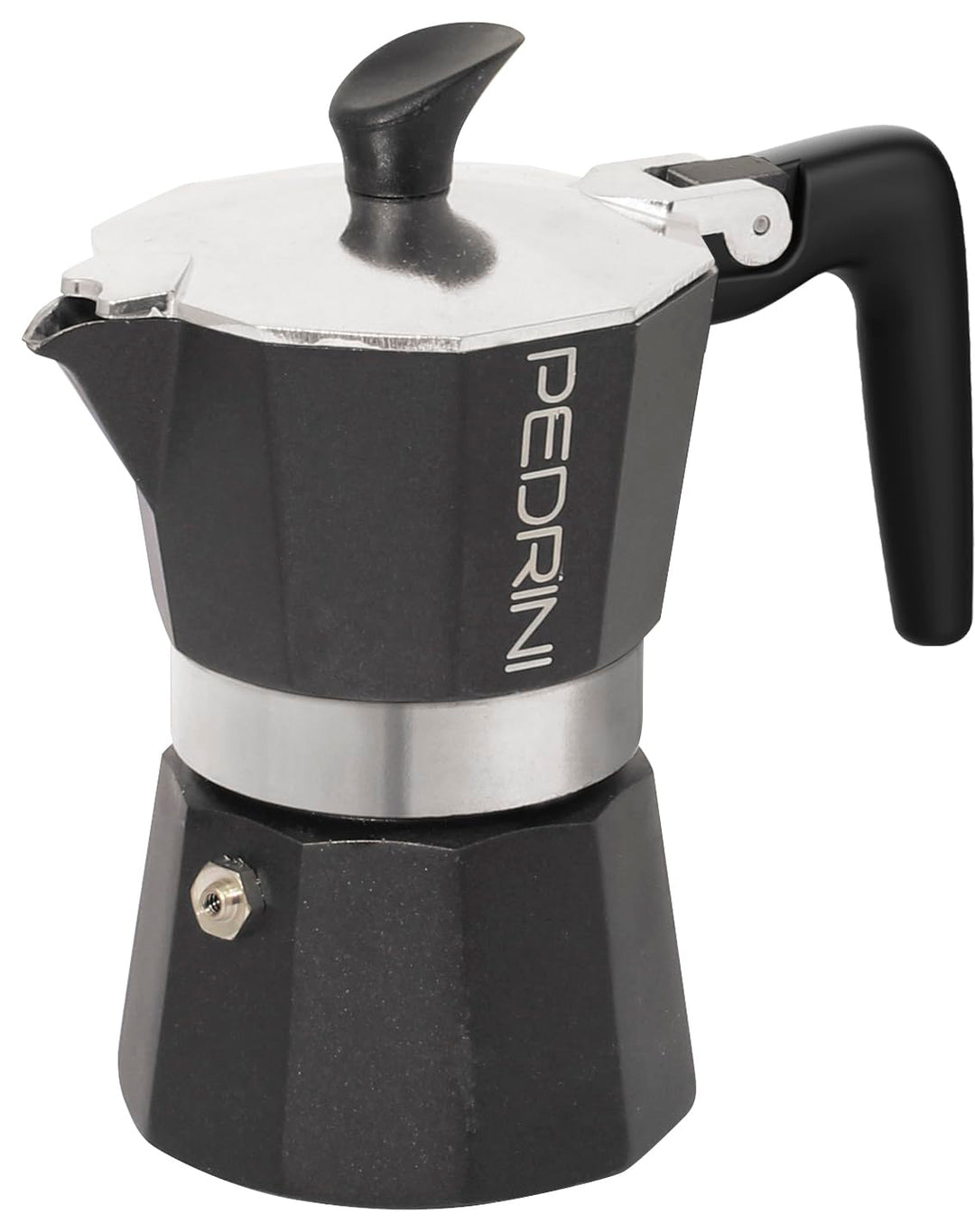 Pedrini Kaffettiera-Aroma Colour-Dark Grey-2 TZ (100 ml) 2 tazze Anthrazit, 2 tazze Anthrazit