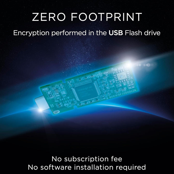 Integral Secure 360-C 64 GB Software-verschlüsselter USB-Flash-Laufwerk – USB-C-Anschluss – 256-Bit-