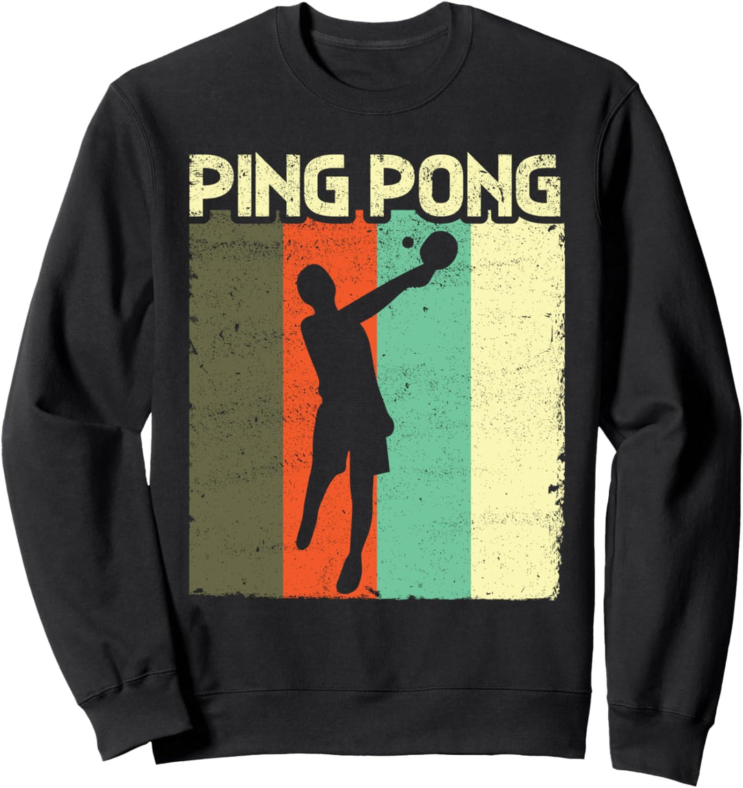 Vintage Retro Tischtennisplatte Tischtennisplatte Sweatshirt