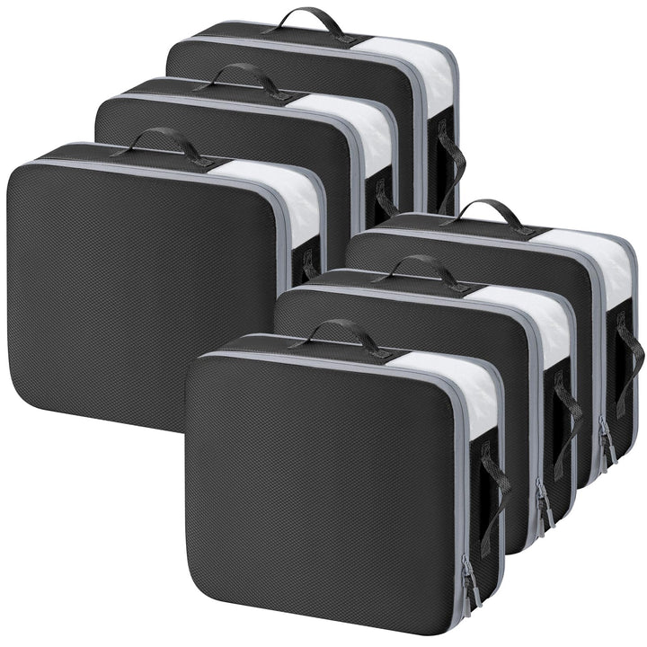 DIMJ Selbstkomprimierender Organizer - Bettwäsche Aufbewahrung, Packing Cubes Compression Bettdecken