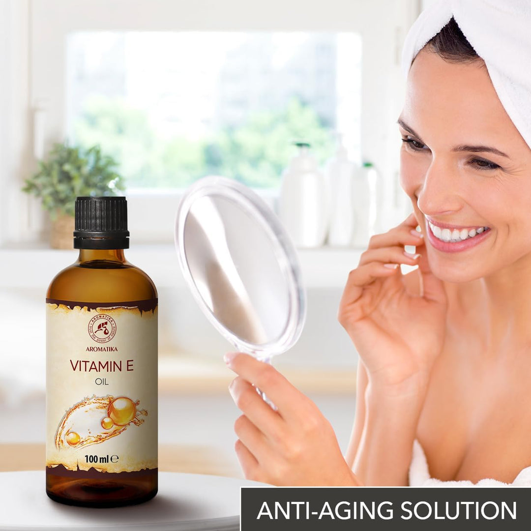 Vitamin E Öl 100ml - Natürlich - Reich an Vitamin E - Vitamin E Oil - Pflege für Gesicht - Körperpfl