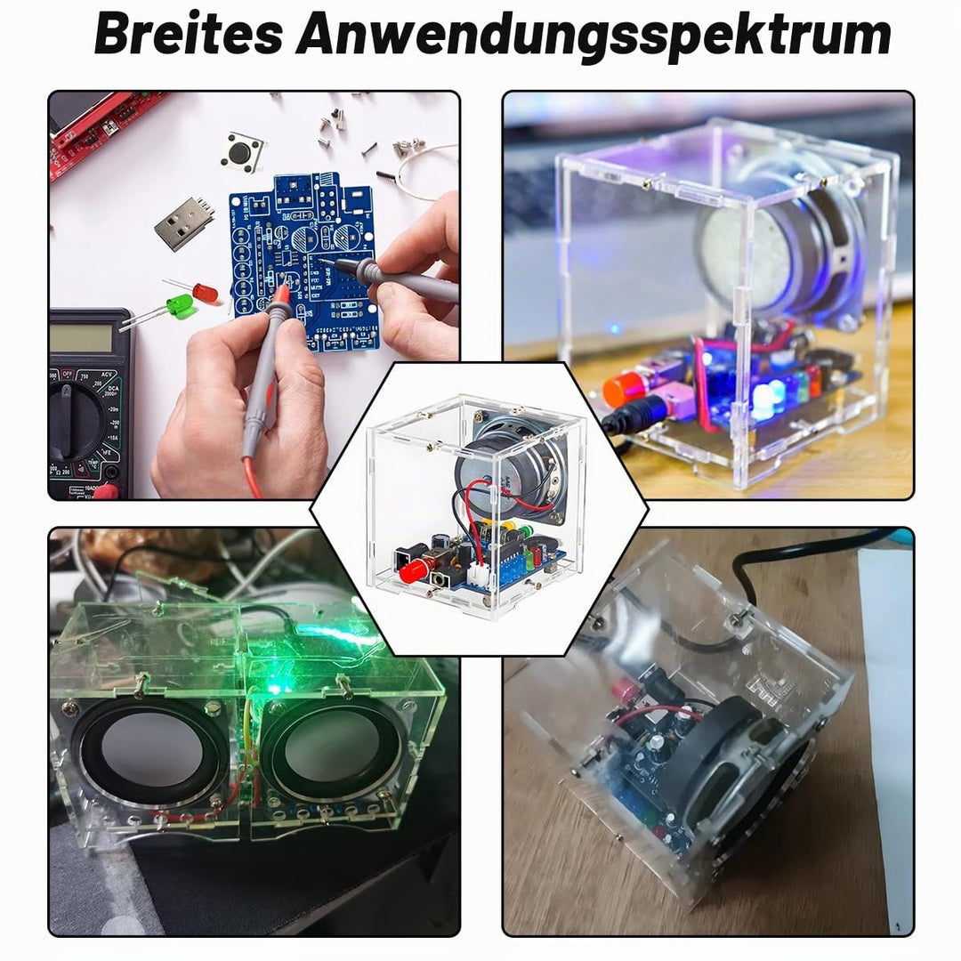 DIY Elektronik Lautsprecher Löten Bausatz Bluetooth Kit, HT6872 3W Mini Audio Verstärker Musik Stere