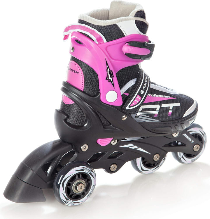 RAVEN Profession 3in1 Inlineskates Triskates Rollschuhe Inliner für Kinder und Erwachsene verstellba