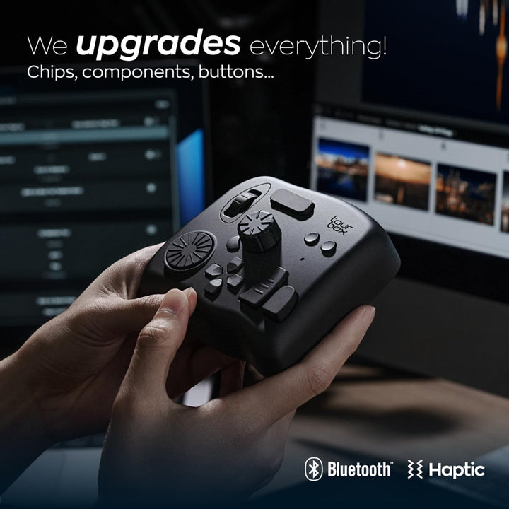 TourBox Elite, Bluetooth Editing Controller für Foto- & Videobearbeitung, Ilustration, Videoschnitt
