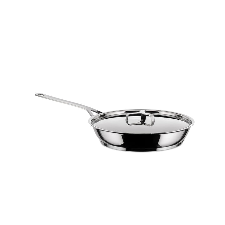Alessi "POTS&PANS" Pfanne aus Edelstahl,28 cm 28 cm Silber, 28 cm Silber