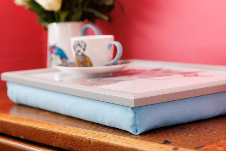 Mikasa x Tipperleyhill Laptray, bedrucktes Tablett mit gepolstertem Boden, rechteckiges Tablett zum