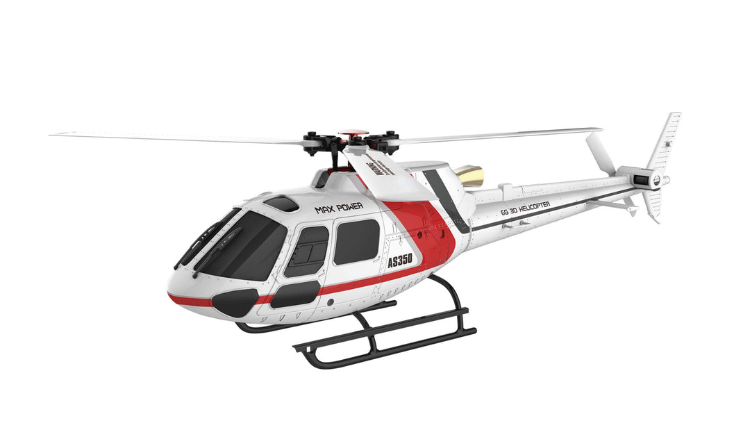 Amewi AS350 RC Hubschrauber RtF 700er, Rot/Weiss