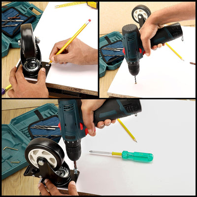 Kurtzy 4er Pack Schwarzer Rollen Schwerlast Rollen für Möbel - Lenkrollen 100mm mit Gummirädern, Sch