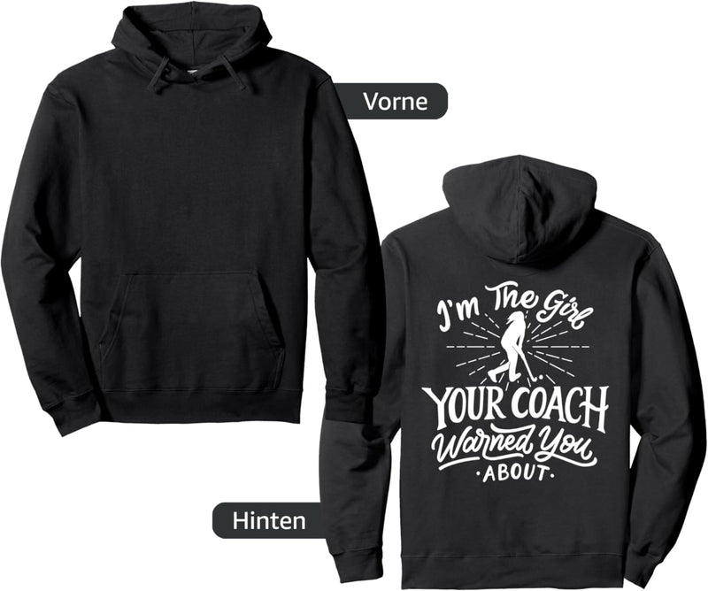 Feldhockey Mädchen Ihr Coach warnte vor Lustig Sports Pullover Hoodie