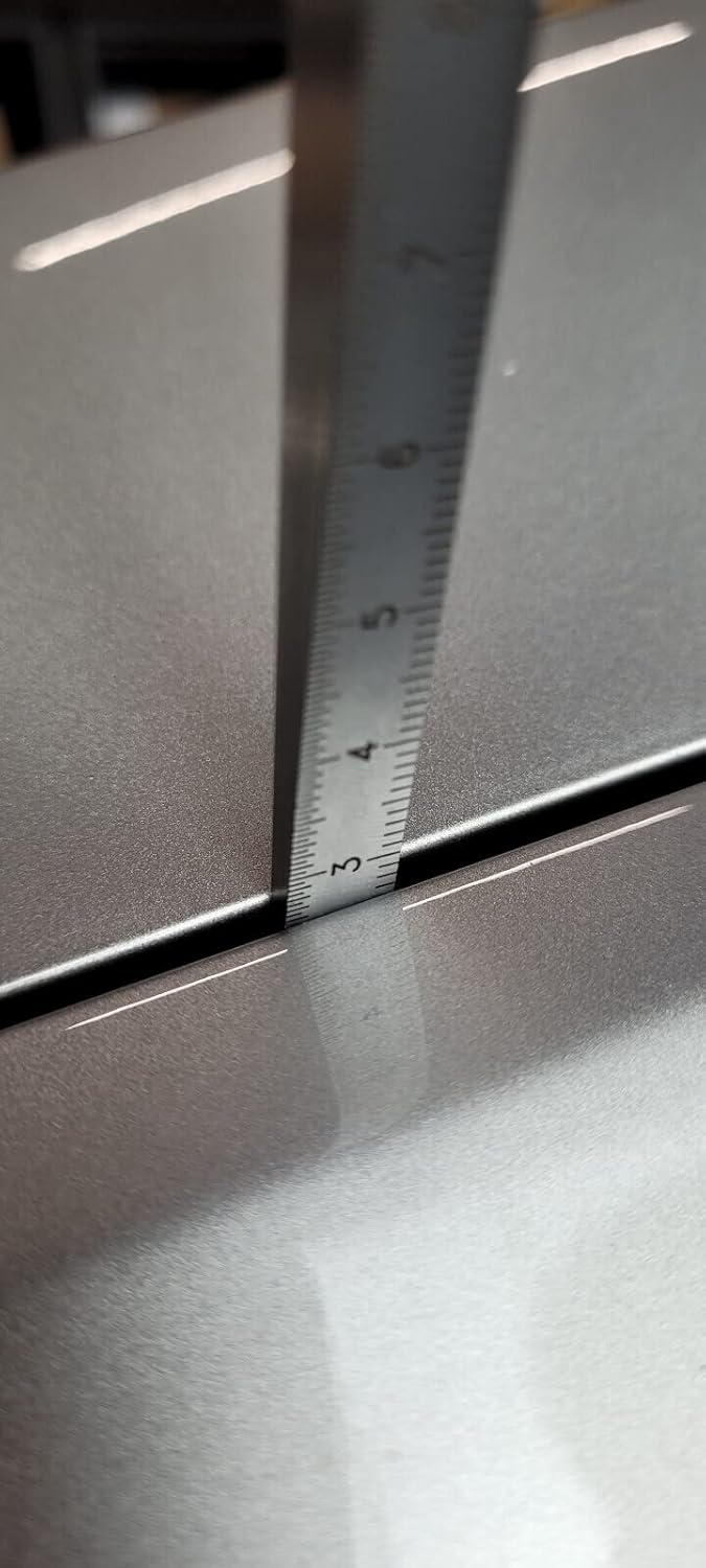 WRS Präz.-Messkeil aus Stahl, mattverchromt, Messbereich 0,5-11 mm, 110 mm lang, Ablesung: unten 0,1