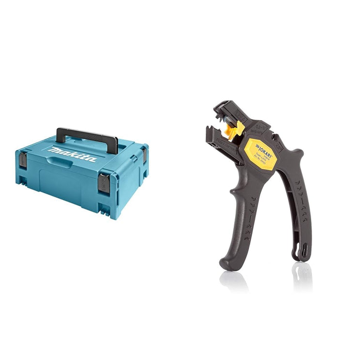 Makita 821550-0 Makpac Gr.2, Langlebig und Robust, 157 mm & JOKARI 20050 Abisolierzange Super 4 plus