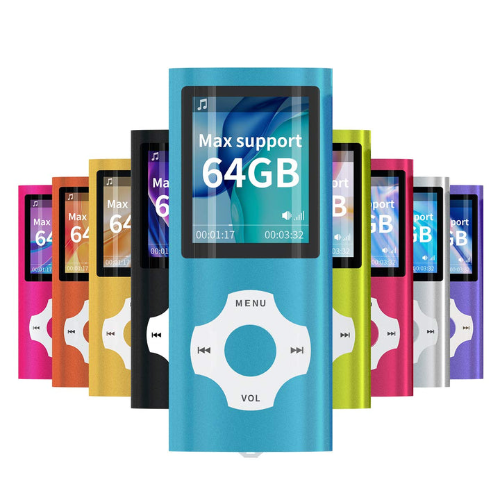Mymahdi MP3 / MP4 beweglicher Spieler, hellblau mit 1.8 Zoll LCD-Schirm und Memory Einbauschlitz, ma