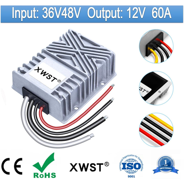 48V 12V Wandler DC Spannungswandler 36V/48V auf 12V 60A 720W Auto Netzteil Wandler Konverter Transfo