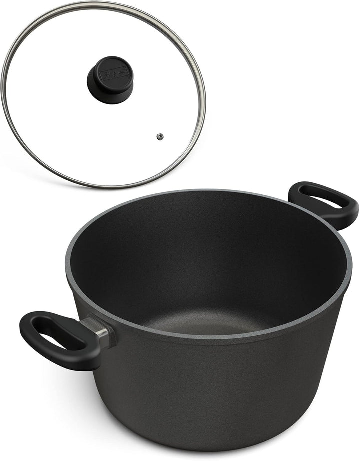 Hoffmann Induktions Schmortopf Made in Germany 28cm 8 Liter I 16 cm Höhe I Gemüsetopf Kochtopf besch