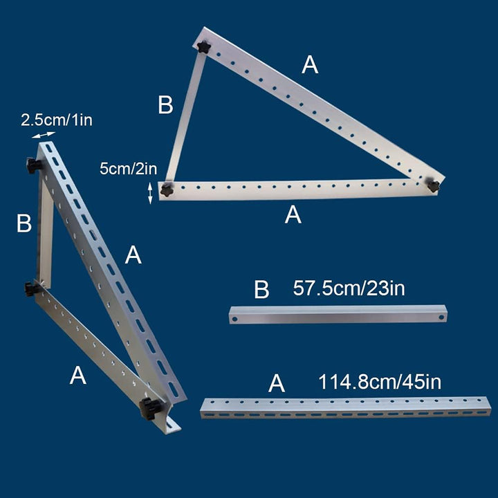 CMYYANGLIN Balkonkraftwerk Halterung Solarmodul Halterung Flachdach Solar Panel Mounting Brackets Ti