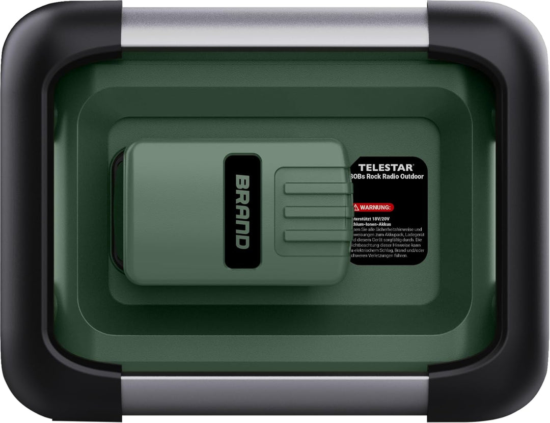 TELESTAR BOBs Rock Radio Outdoor – Baustellenradio (Robustes Radio mit DAB+, Bluetooth Audio-Streami