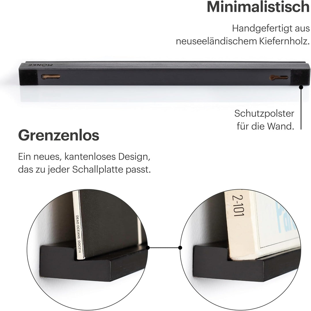 3 Vinyl-Schallplattenregale - Präsentieren Sie Ihre aktuellen oder bevorzugten Schallplatten elegant