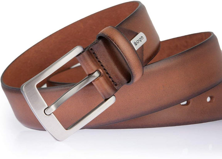 LLOYD Men's Belts Gürtel Herrengürtel Ledergürtel Cognac 6835 100 Naturtöne, 100 Naturtöne