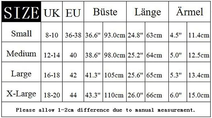 Lalala Longshirt Damen Oberteile Elegant Schulterfrei Tshirt Kurzarm/Langarm Bluse Tunika Shirts S A