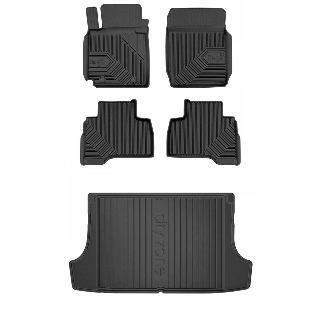 Satz Fussmatten und Gummimatte für Suzuki Grand Vitara II 2006-2014