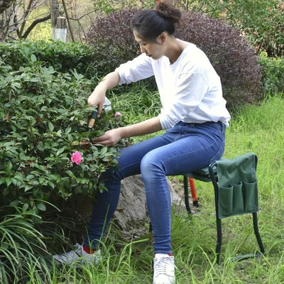 Gartensitzkniebank Kniebank mit weiches Kniekissen für Gartenarbeit - Garten-Kniebank klappbar Garte