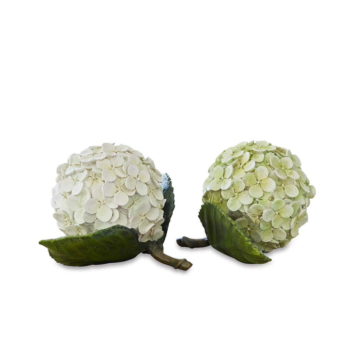 Loberon® Dekoblume 2er Set Hortensie, grün/weiss