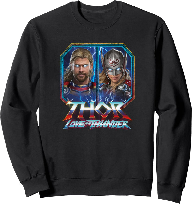 Marvel Thor: Love and Thunder Thor and Mighty Thor Sweatshirt