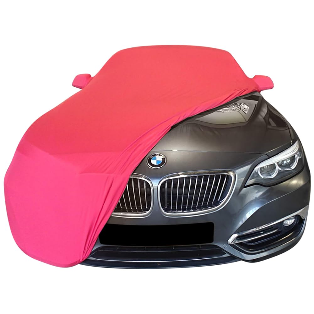 Indoor Autoabdeckung kompatibel mit BMW 2-Series F22 Coupe mit Spiegeltaschen SUPER Soft Stretch