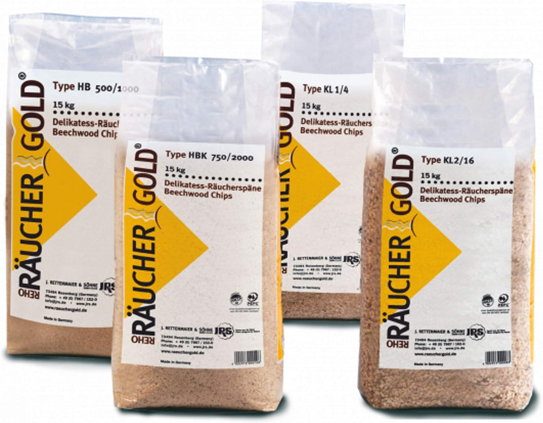 RÄUCHERGOLD® 15kg Buchenholz Räuchermehl HB 500-1000 15.0 Kilogramm, 15.0 Kilogramm