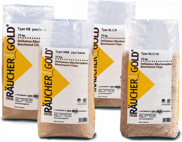 RÄUCHERGOLD® 15kg Buchenholz Räuchermehl HB 500-1000 15.0 Kilogramm, 15.0 Kilogramm