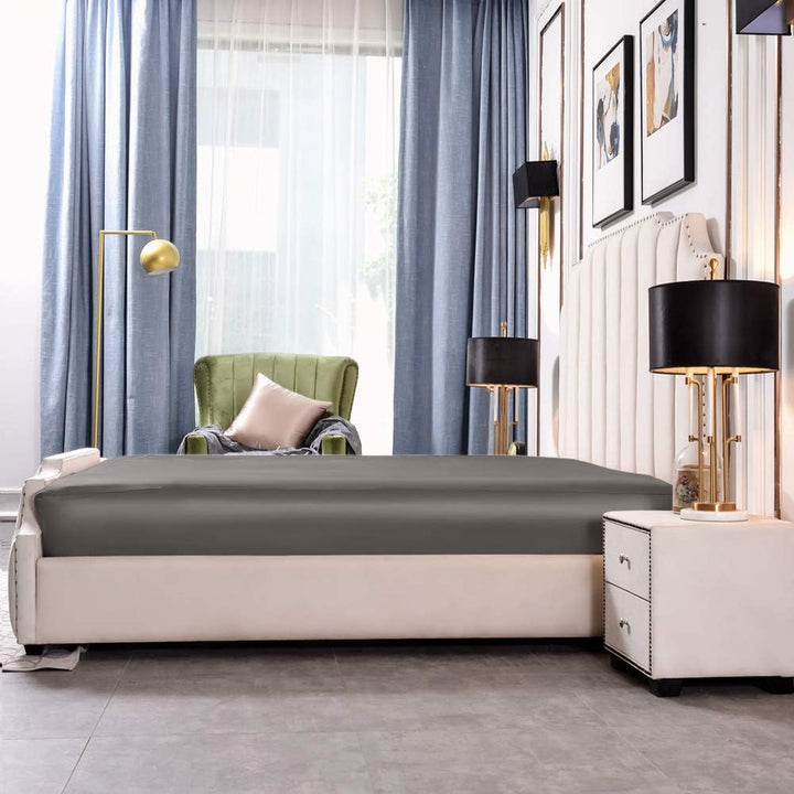 THXSILK 25 Momme Seide Spannbettlaken bis 30cm Matratzenhöhe, 100% Maulbeerseide Bettwäsche Spannbet