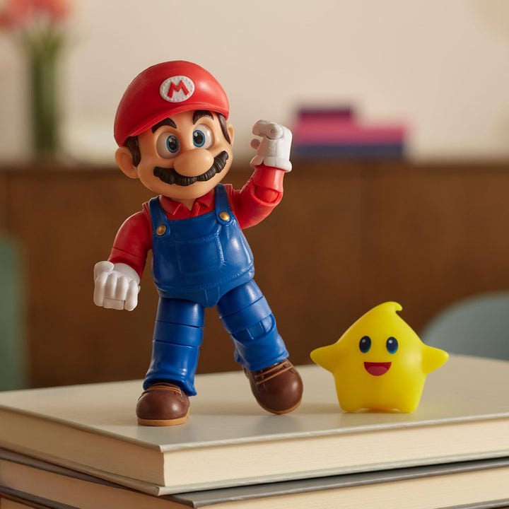 „Super Mario Galaxy“-Film: Mario-Actionfigur (12,7 cm) mit Zubehör, offiziell lizenziert von Jakks P