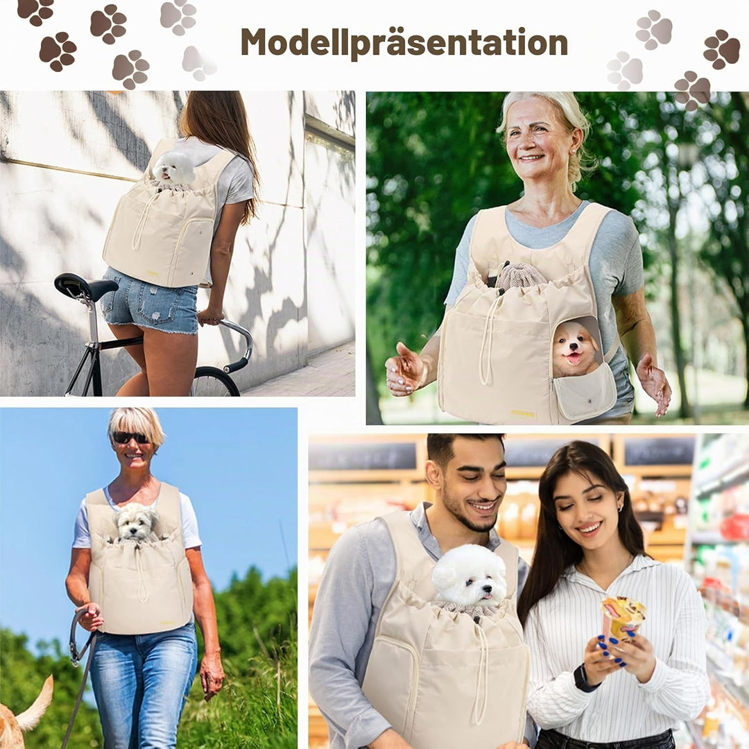 Galatée Hunde-Fronttrage-Rucksack, Verstellbare Haustier-Katzentruhe, Belüfteter Hundeträger Für Wan