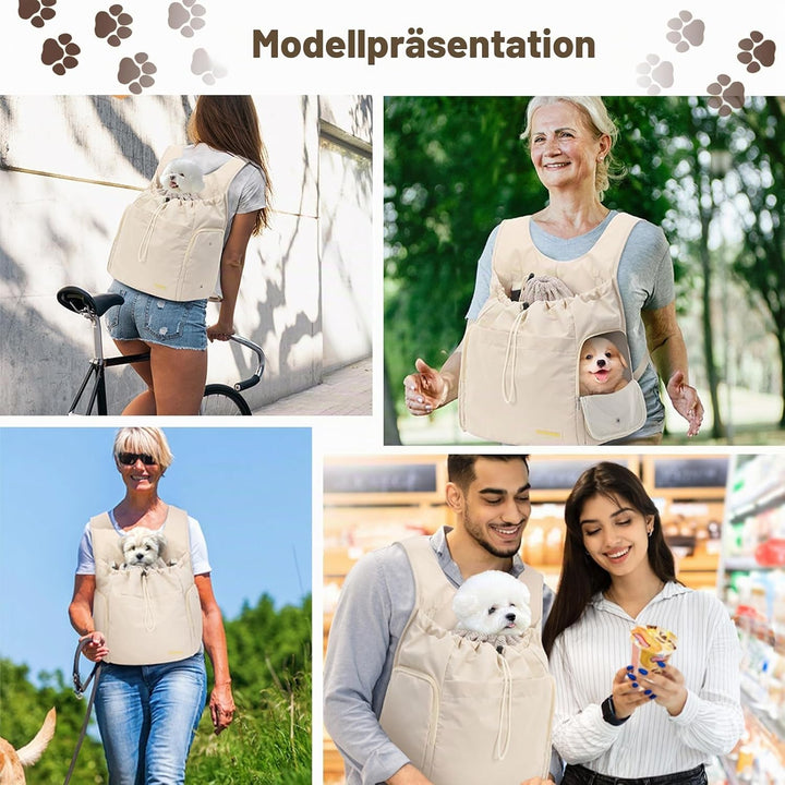 Galatée Hunde-Fronttrage-Rucksack, Verstellbare Haustier-Katzentruhe, Belüfteter Hundeträger Für Wan