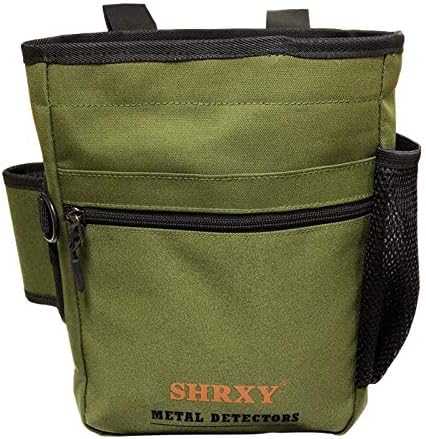shrxy Garden Metal Detecting Finds Bag Detector Pouch Multi-Purpose Digger Tools Bag Waist Pack (Gre