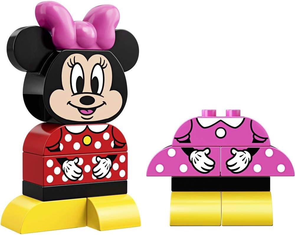 LEGO 10897 DUPLO Disney Meine erste Minnie Maus, Bauset mit 2 baubaren Outfits, Vorschulspielzeug fü