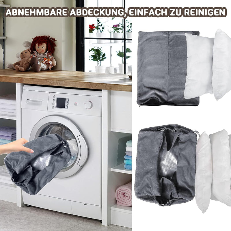 NIBESSER 2-in-1 Autositz und Bett für Hunde, wasserfest und rutschfest, Sitzerhöhung für Hunde, Abne