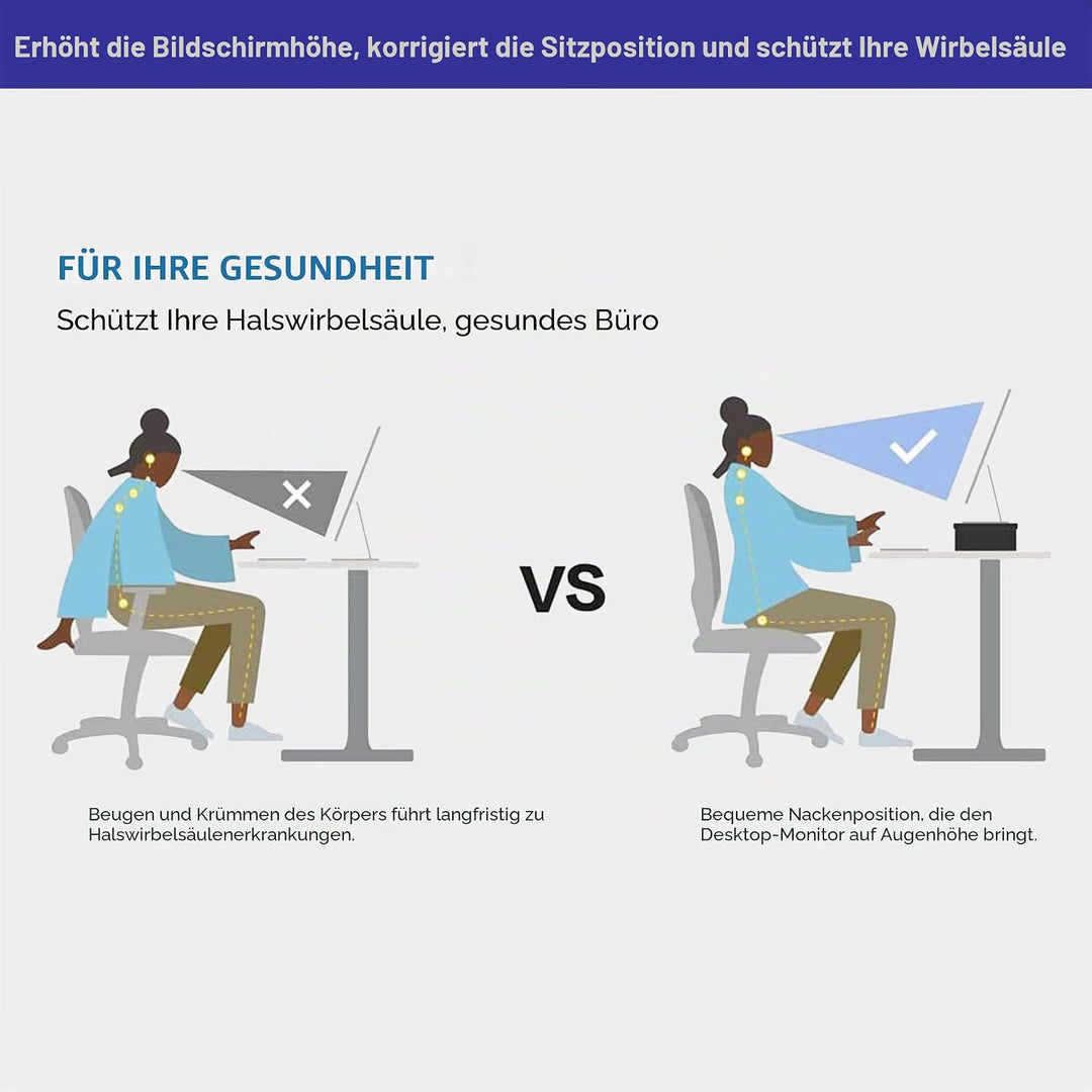 Catekro Monitorständer Monitorregal Computer Booster Ständer Computer Laptop Erhöhter Tisch Desktop
