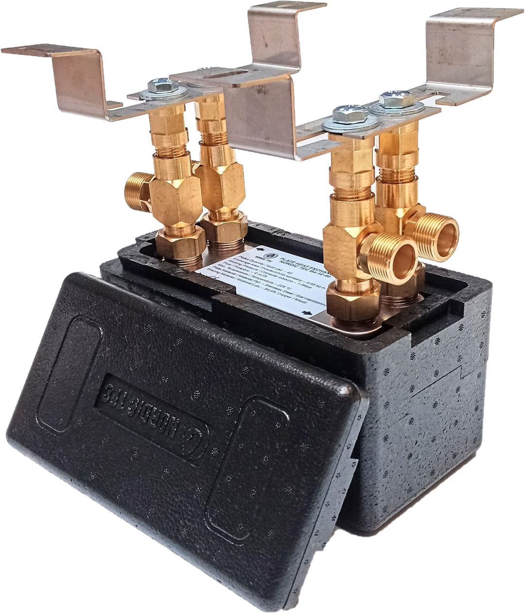 Edelstahl Plattenwärmetauscher Nordic Tec Ba-12-40 40 Platten 85kW 3/4” (Nur Plattenwärmetauscher) (