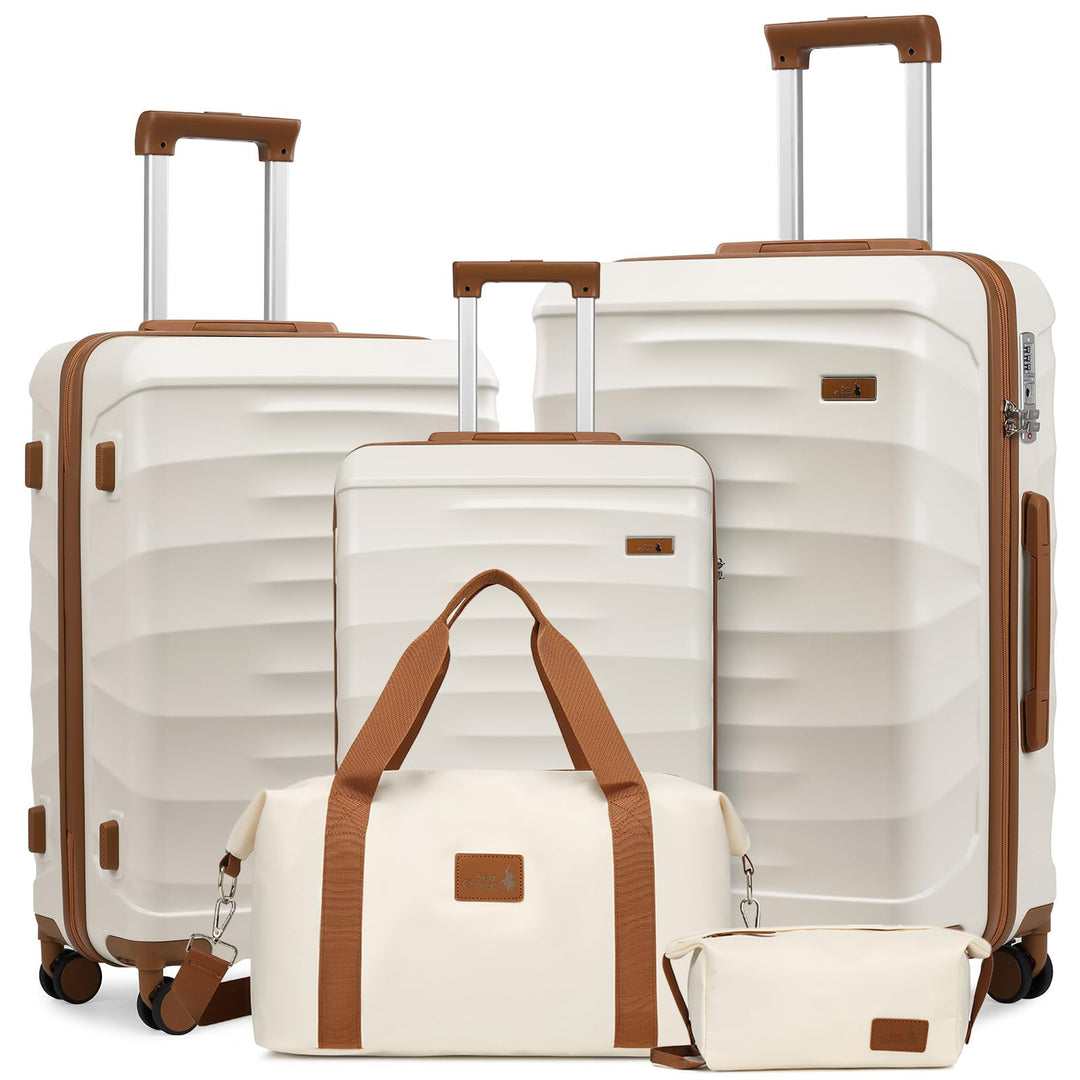 Sea choice Reisekoffer Set 5 Teilig ABS Hartschale Trolley Kofferset Gepäckset Grosse Kapazität Hand