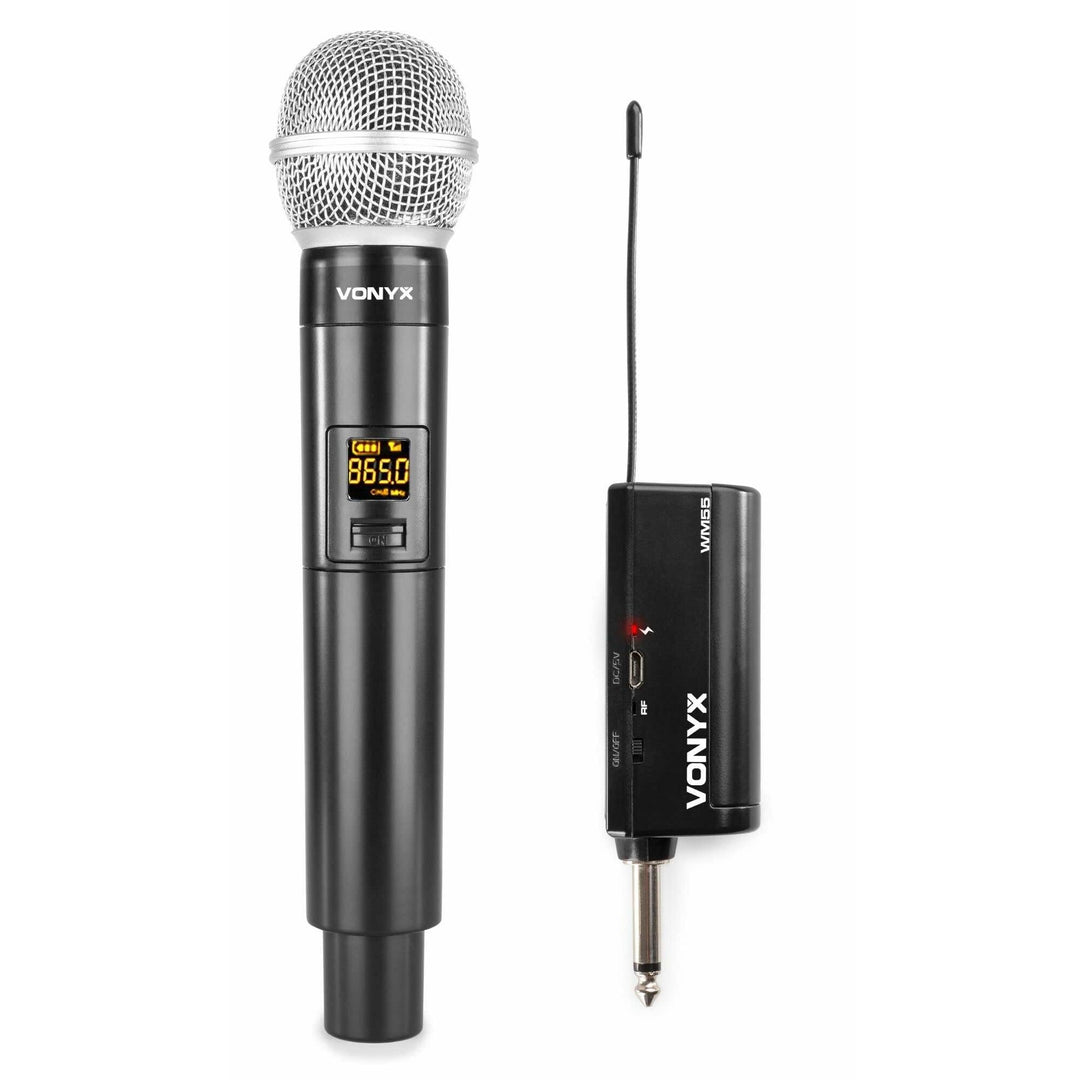Vonyx WM55 - Mikrofon drahtlos, Wireless UHF Microphone, MIC, kabelloses Mikrofonsystem, Akkubetrieb