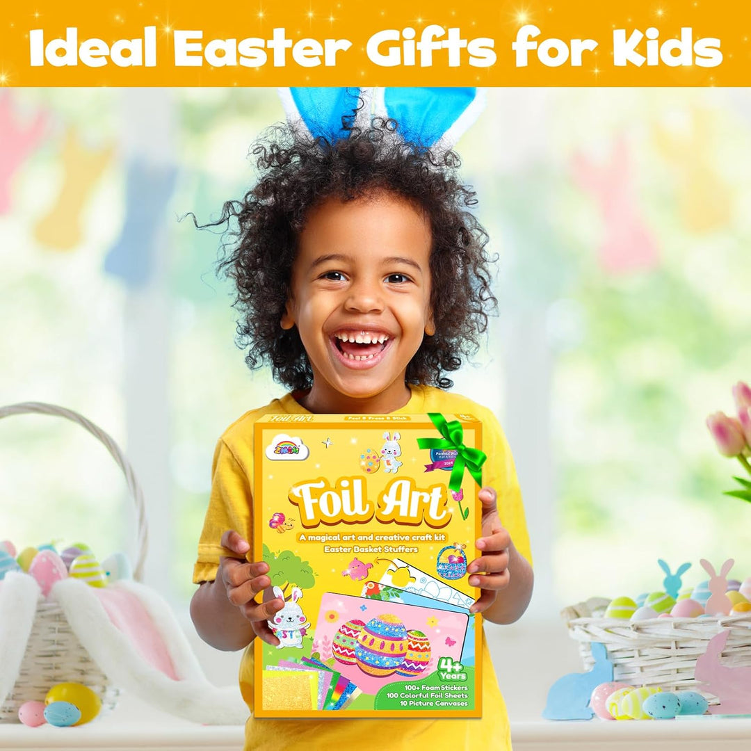 ZMLM Art Craft Toy Gift: Folienspass-Einhorn-Prinzessin-Bastelset für Mädchen im Alter von 4–9 Jahre