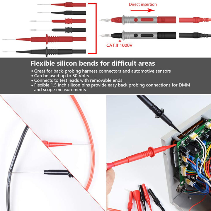 Messleitungen, messleitungen für multimeter, Messleitungen Prüfkabel Set mit Prüfspitzen, Multimeter