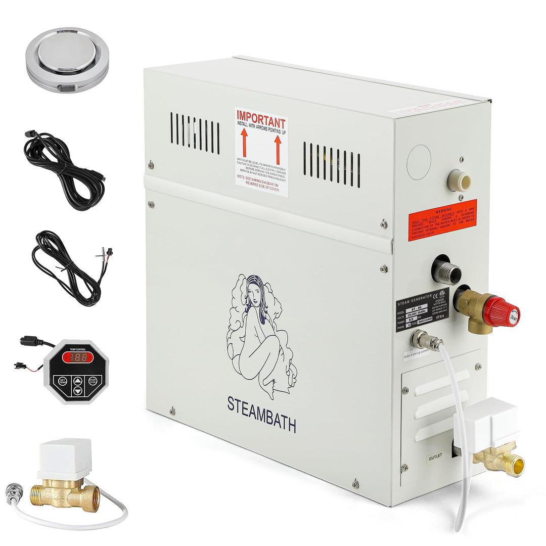 CGODENWALL 6KW Dampfgenerator Innerhalb von 6m³ Gewerbe/Haushalt für Sauna mit 35-55 ℃ Automatik The