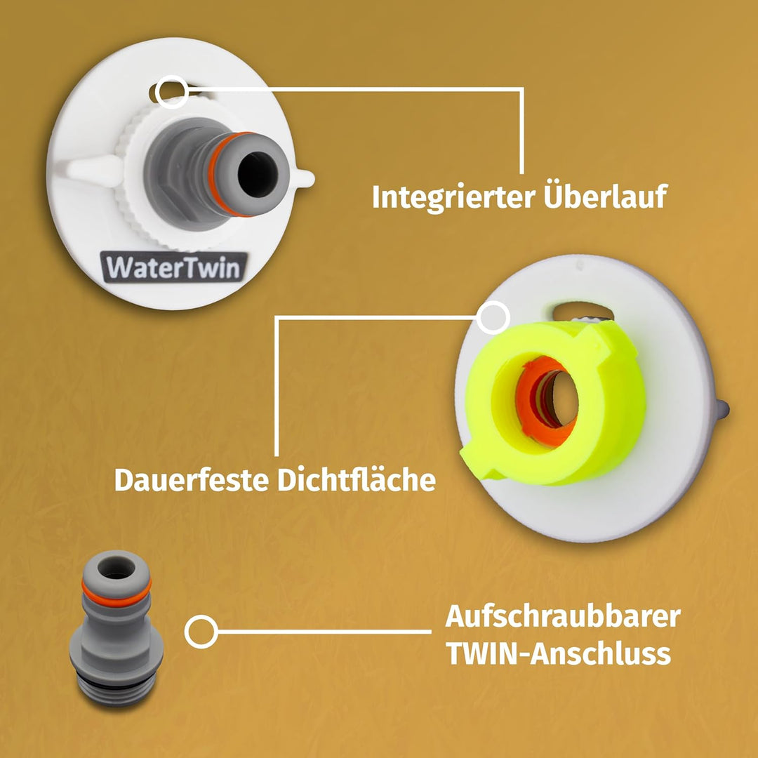 MaJoCompTec® CONNECT-30 Wohnmobil Wasser Tank Set| Caravan Einfüllstutzen Tankdeckel Zubehör (Anschl