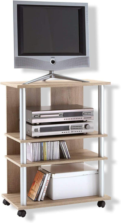 FMD Möbel 205-007 TV/Hifi-Regal Variant 7, 65 x 85 x 40 cm, eiche