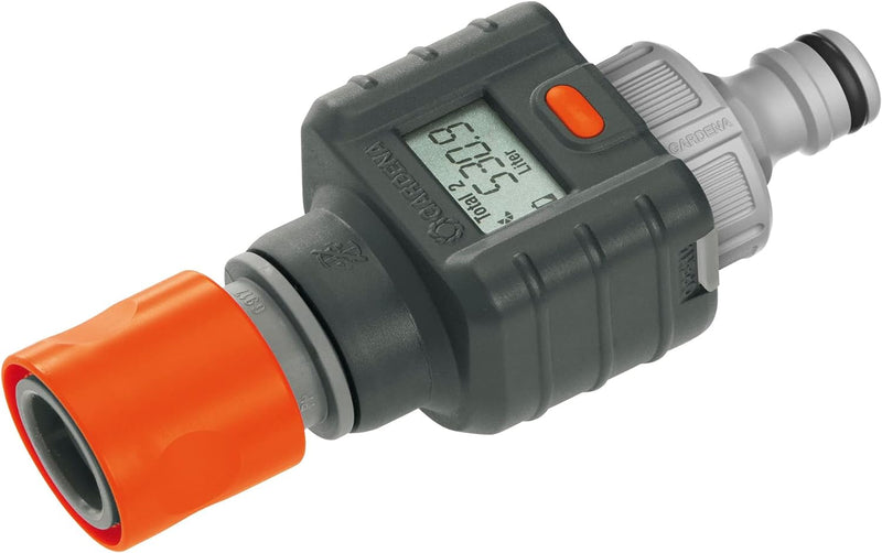 GARDENA Water Smart Flow Meter: Praktischer Wasserzähler zur Überwachung des Wasserverbrauchs mit üb